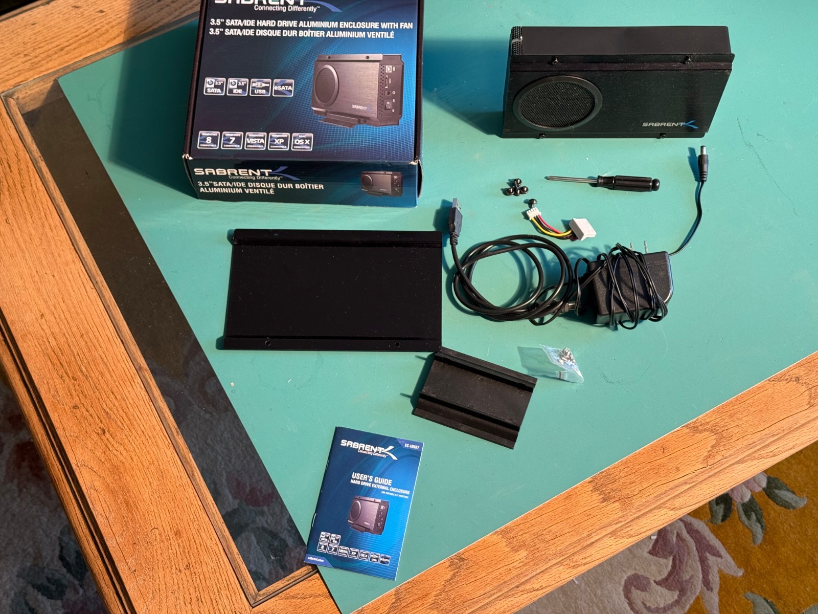 Sabrent hard drive enclosure with fan