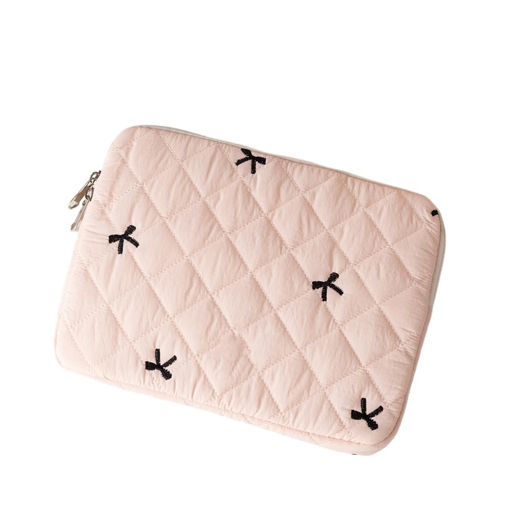 Attria Cute Bow Graphic Carrying Laptop Bag Y2K Preppy Laptop 13-14 inchPink