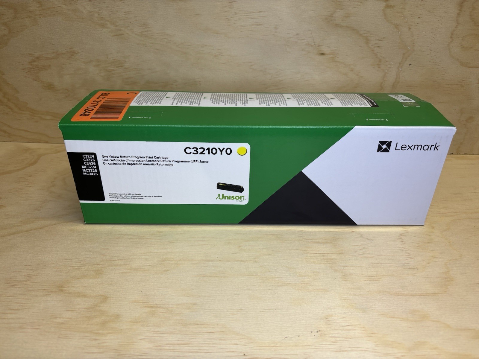 Lexmark C3210Y0 Yellow Print Toner Cartridge New Factory Sealed
