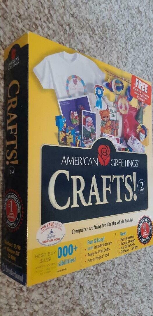 American greetings crafts Broderbund PC