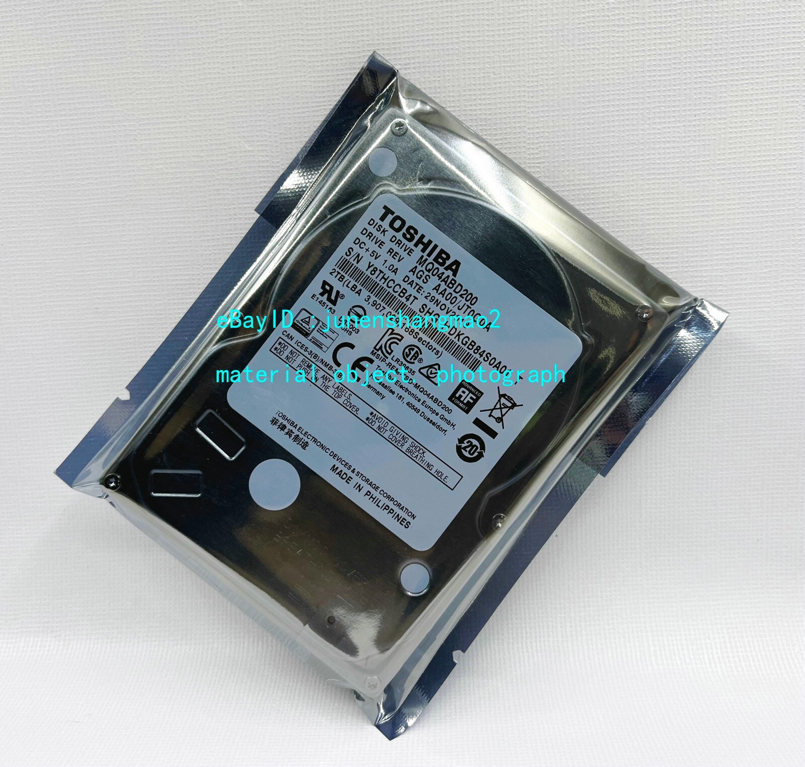 Toshiba 2000GB 2T MQ04ABD200 SATA3.0 Interface High Speed Notebook Hard Drive