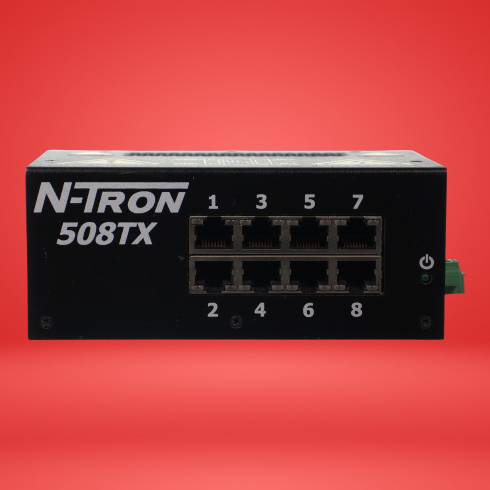 N-TRON 336A4940DNP508TX 508TX W/ Din Rail Industrial Ethernet Switch