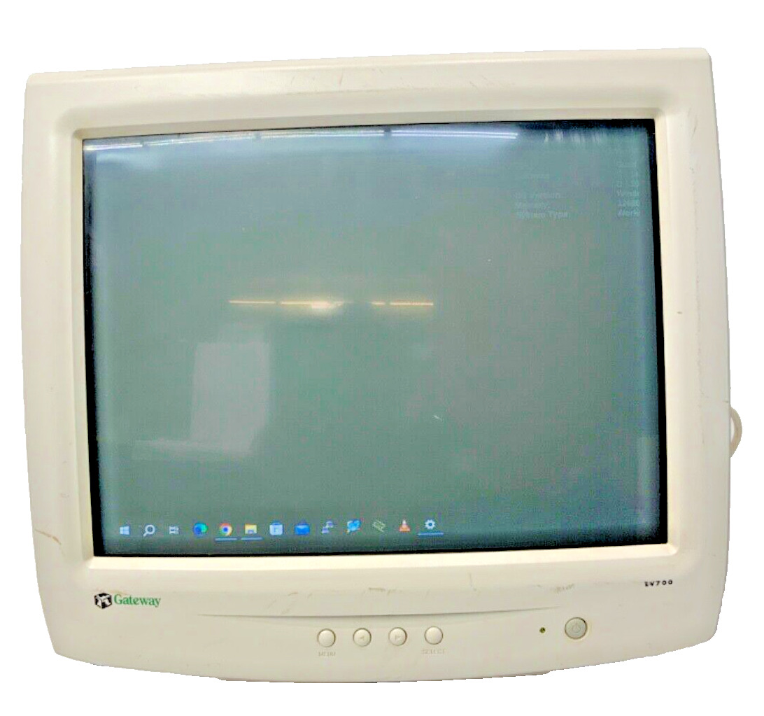*Vintage*  Gateway EV700C CRT 17” CRT Monitor Retro Gaming