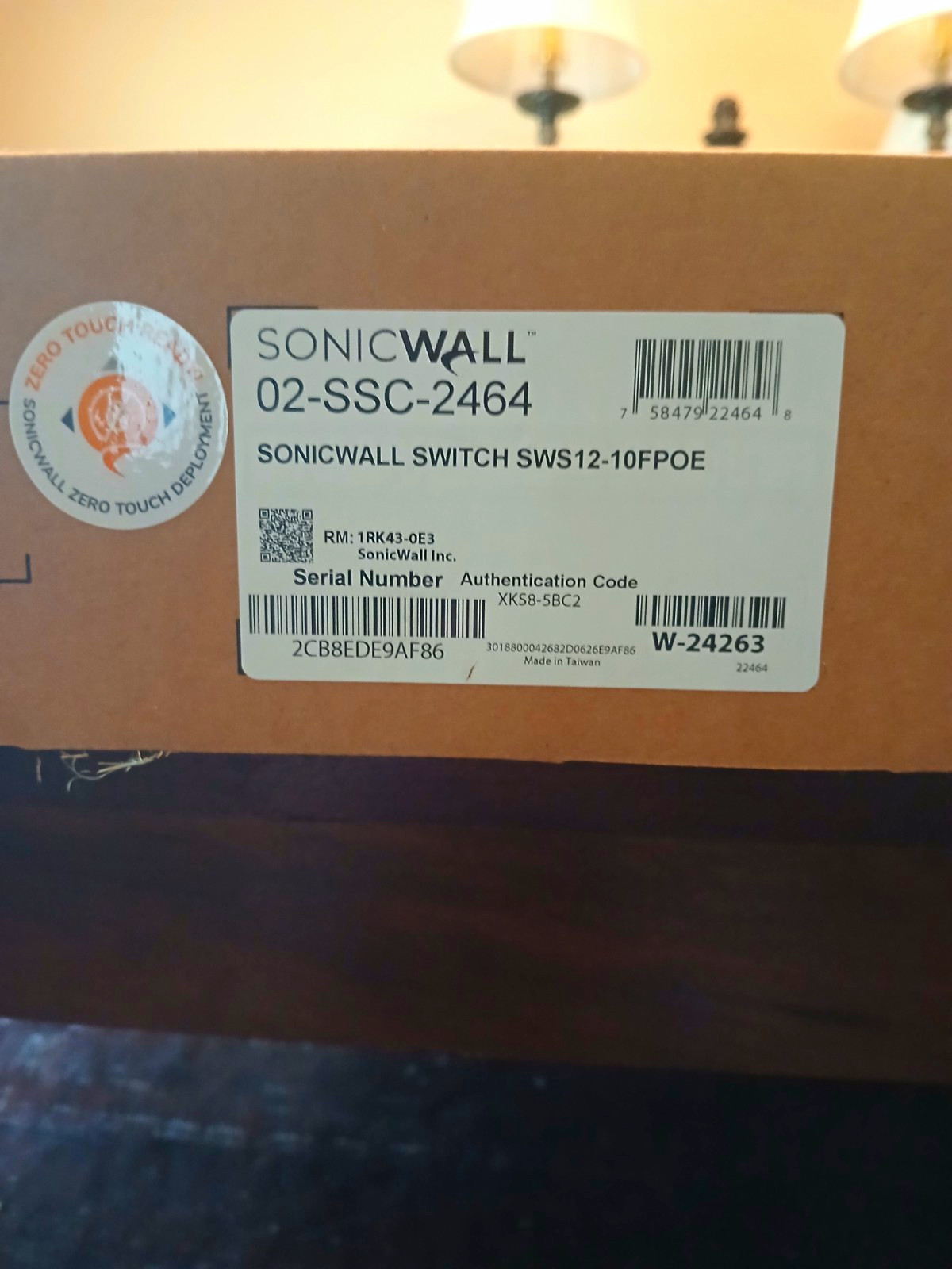 SonicWall SWS12-10FPOE Fully Managed L2 12-Port Gigabit Rack Switch 2464