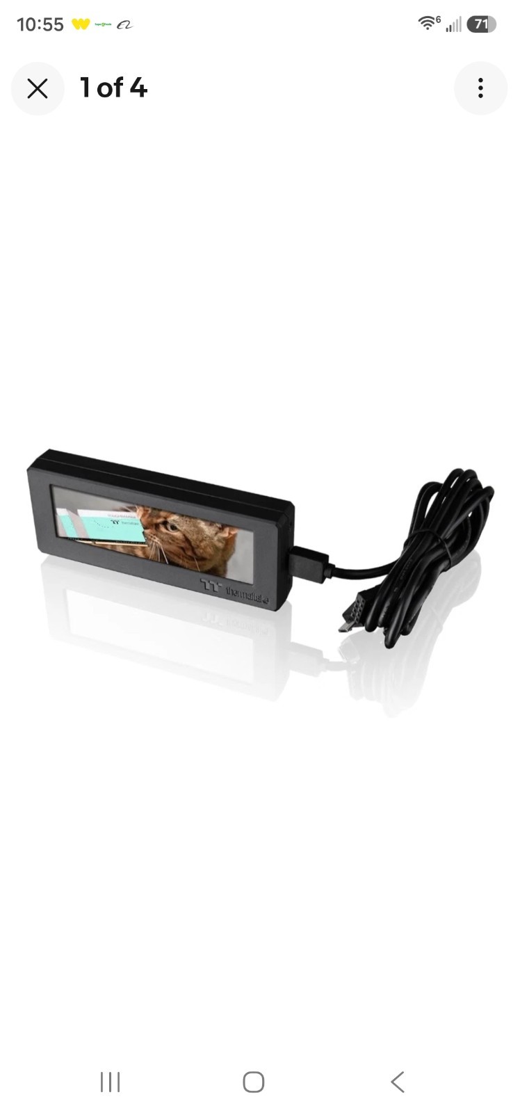 Thermaltake Tower 300/600 Series LCD Panel Kit, 3.9 “ LCD Display RGB Plus 2.0 S