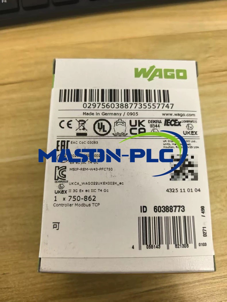 New In Box WAGO 750-862 PLC Module 750–862 replaces 750–852
