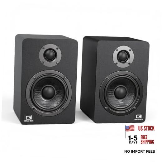 H1 Computer Speakers for Desktop PC, Monitor & Laptop, 60W Powered 2.0 Black