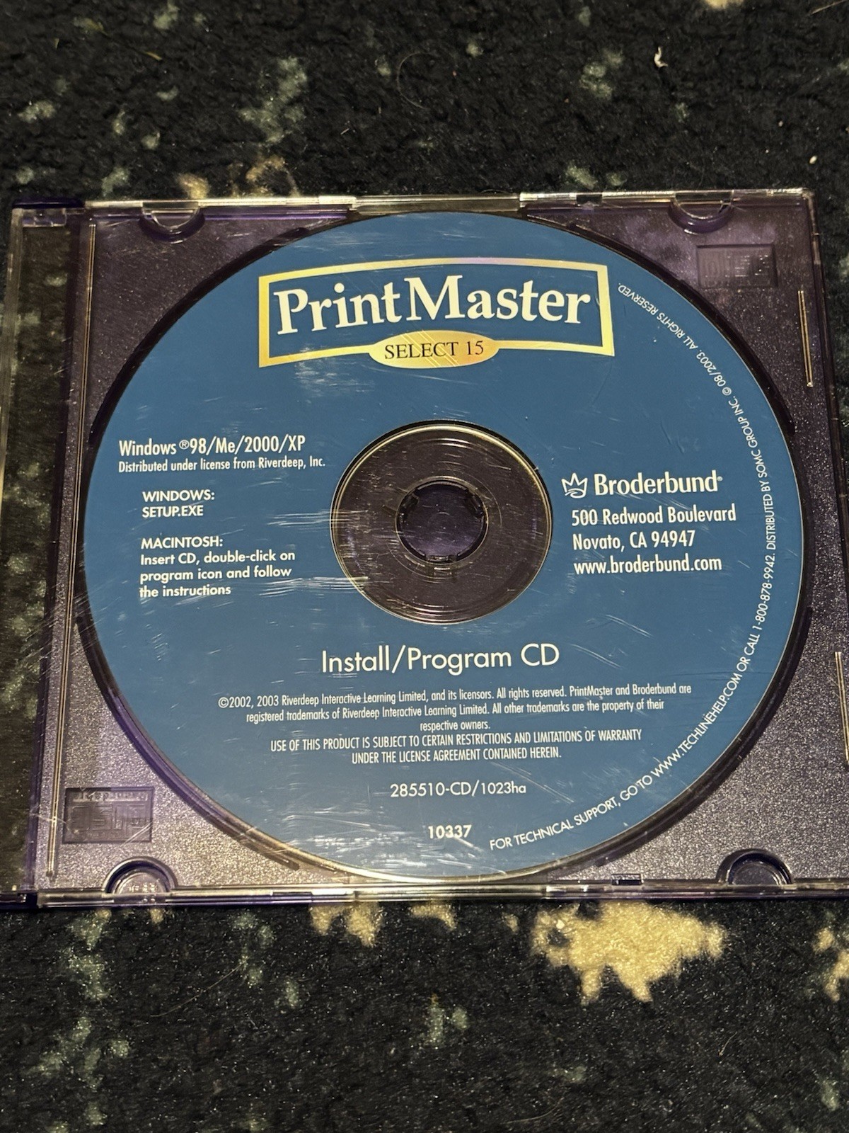 Print Master Select 15 Install Program CD