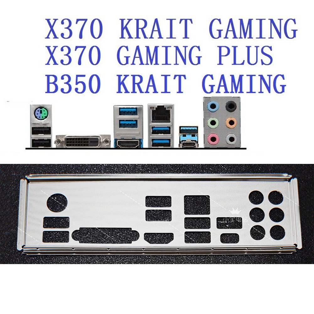 FOR MSI B350 X370 KRAIT GAMING X370 GAMING PLUS BACKPLANE IO I/O SHIELD