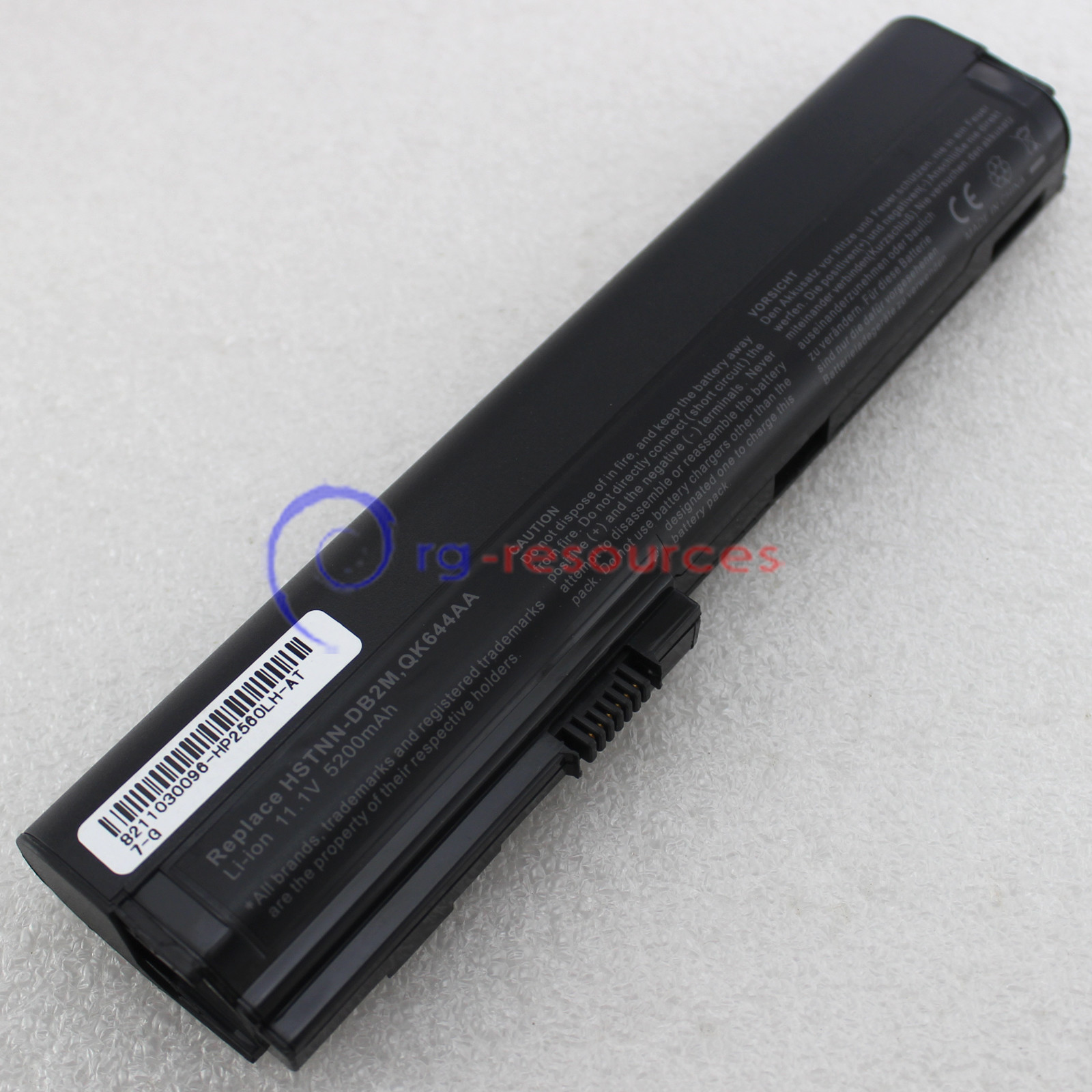 6Cell Battery for HP EliteBook 2560p 2570p HSTNN-XB2L SX06XL QK644AA 632419-001