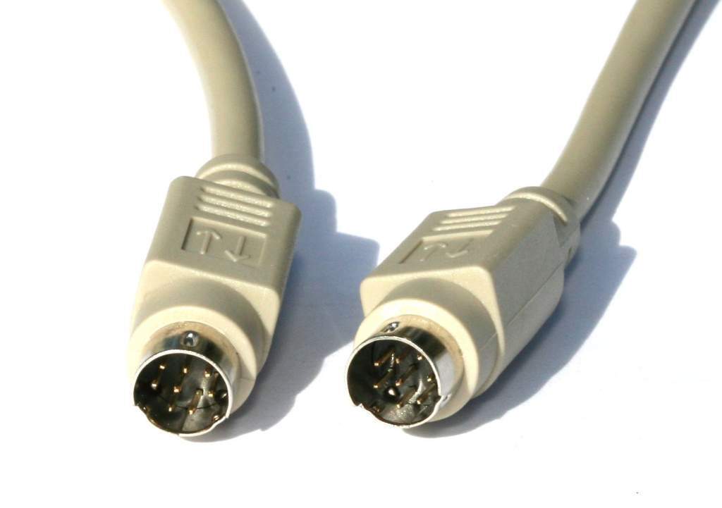 MD8 Mini Din 8 Minidin 8 pin Male-Male 25FT cable Serial