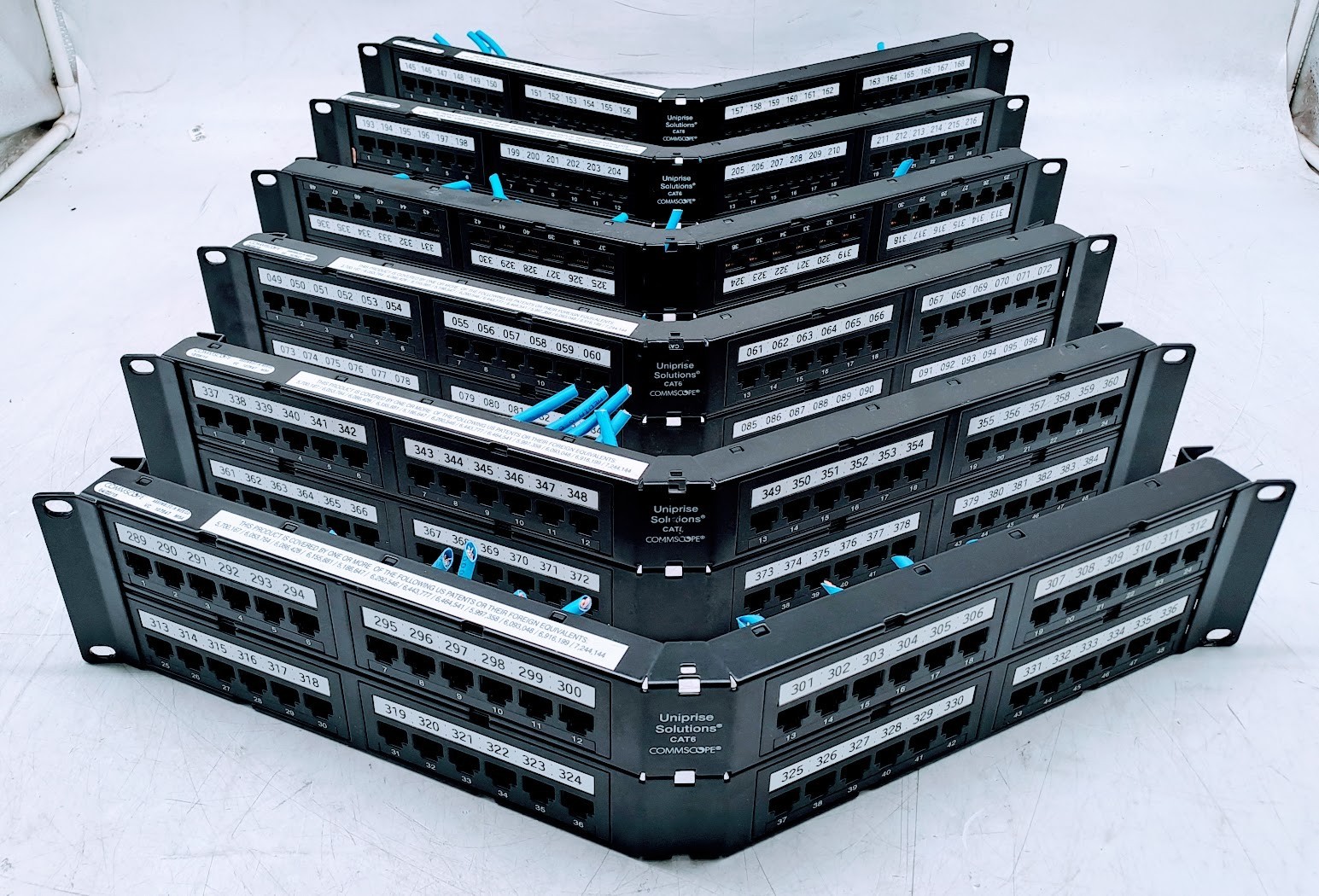 Lot of 6 Commscope Uniprise Solutions Cat6 Patch Panel 48 VC