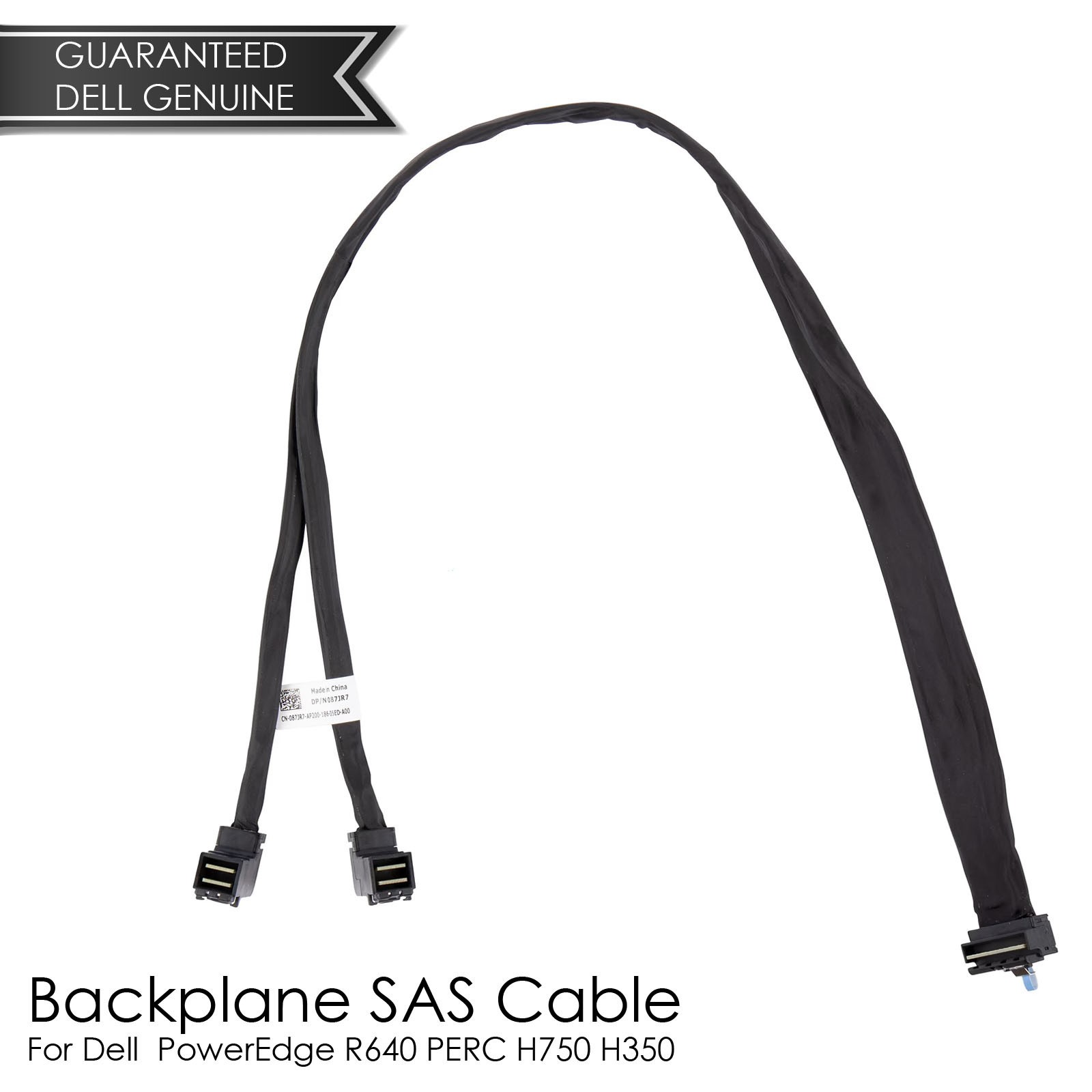 New Genuine Dell 87JR7 Backplane SAS Cable for PowerEdge R640 PERC H750 H350