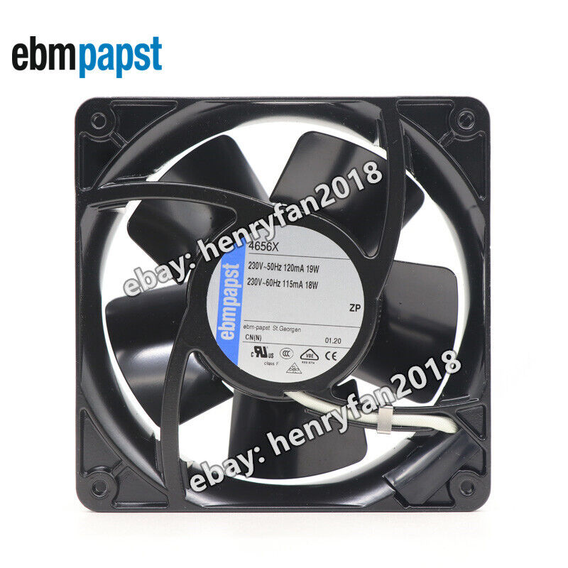 Ebmpapst 4656X Axial fan 230VAC 19/18W 115mA 120x120x38MM  Cabinet Cooling Fan