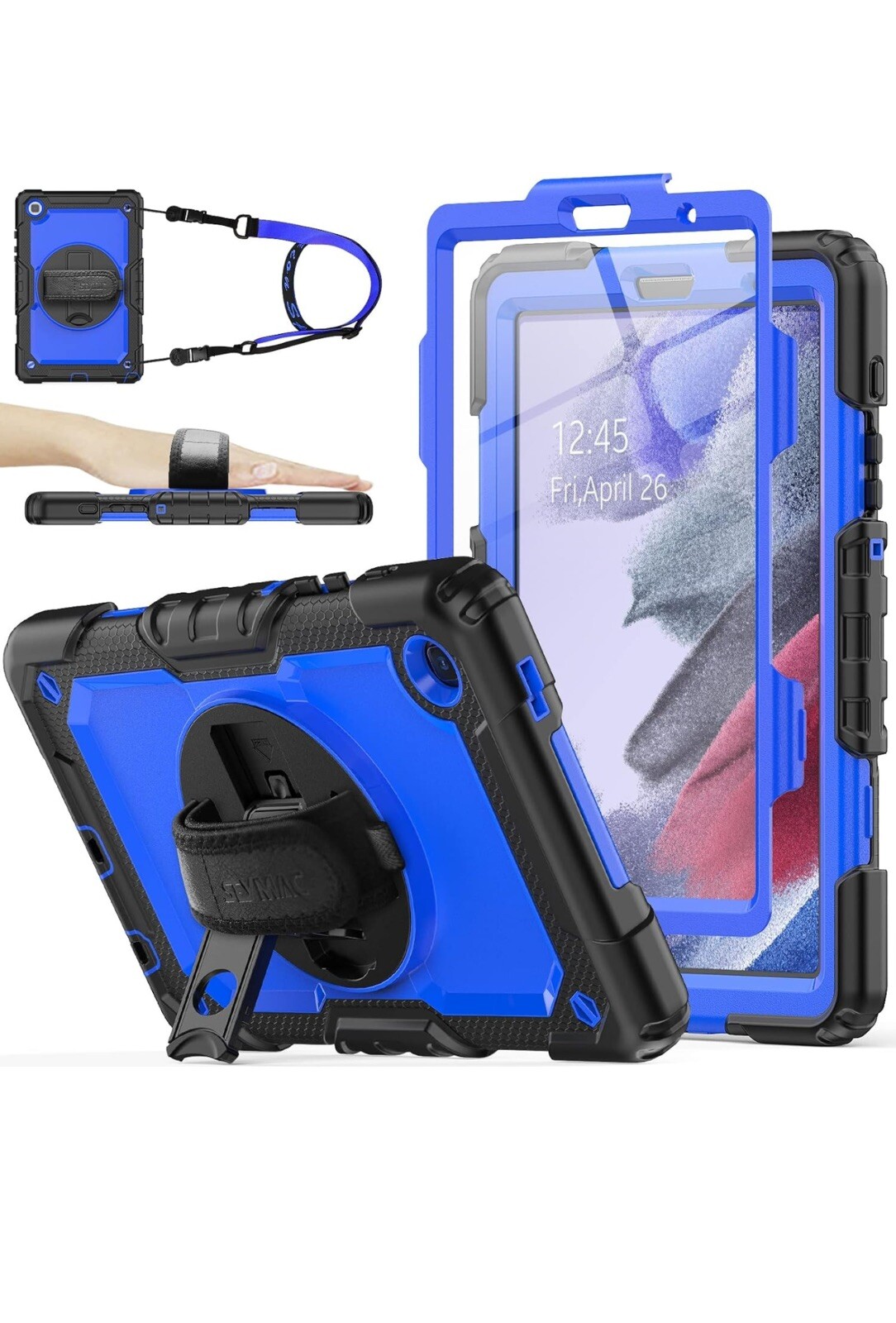 Seymac Rugged Case for Samsung Galaxy Tab A7" Lite 8.7 Blue/Black