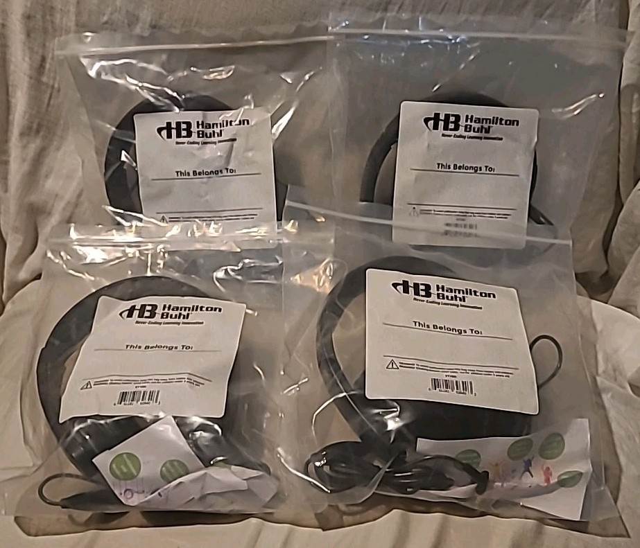 Hamilton Buhl SMART-TREK ST1BK (Set of 4) Gamer Quality Headset for Video Gaming