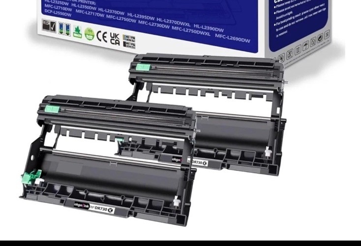 DR730 Drum Unit 2 Pack Compatible Replacement for Brother DR-730 DR760 760 Drum