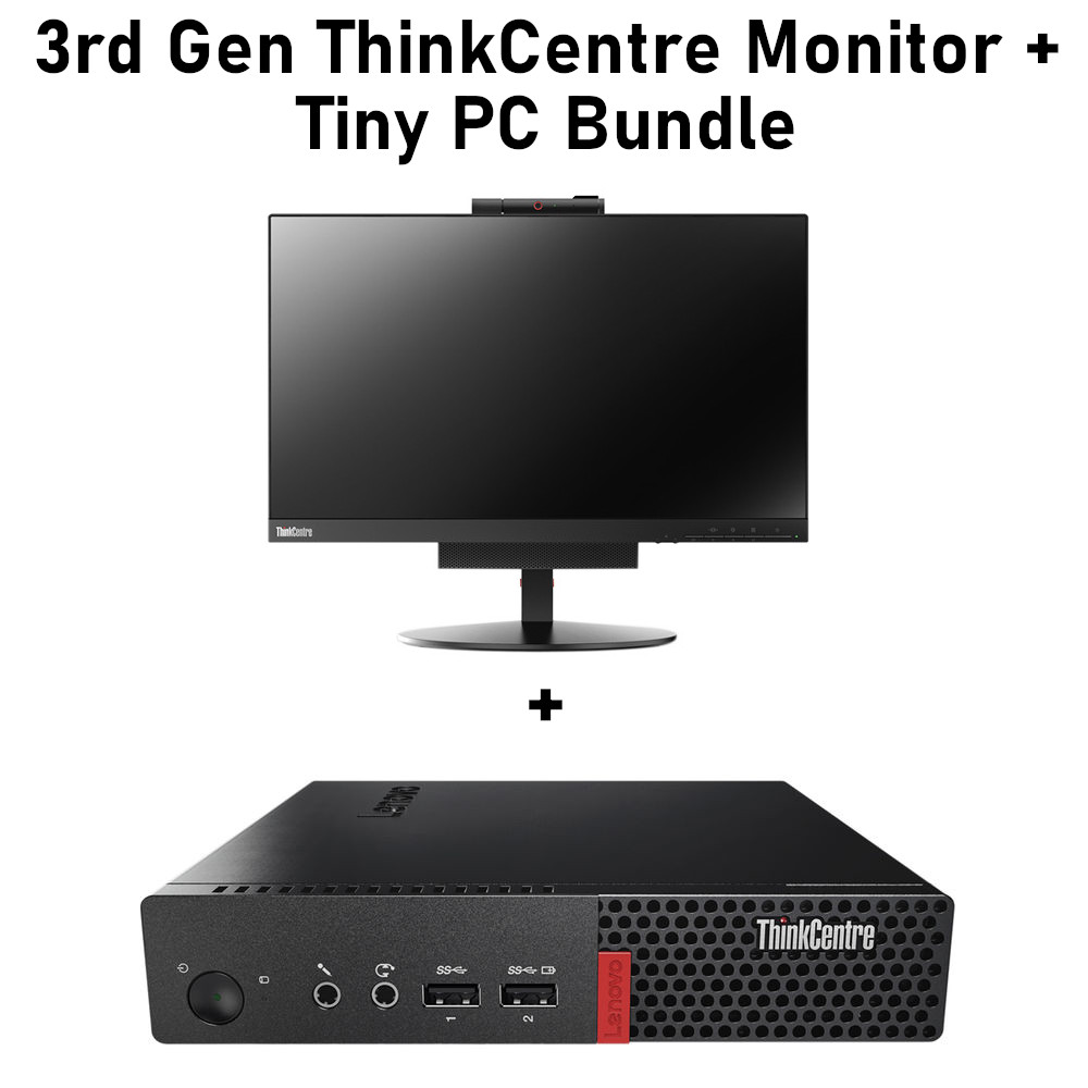Lenovo 3rd/4th Gen ThinkCentre Tiny-in-One Touch Monitors/Tiny PC Bundle M710q