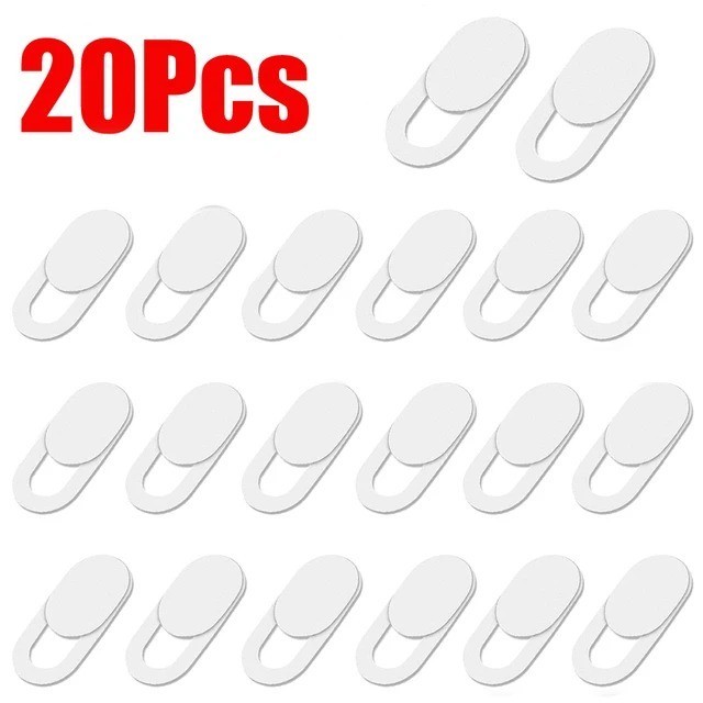 Webcam Cover Shutter Magnet Slider – Ultra Thin Plastic Camera Privacy Cover for