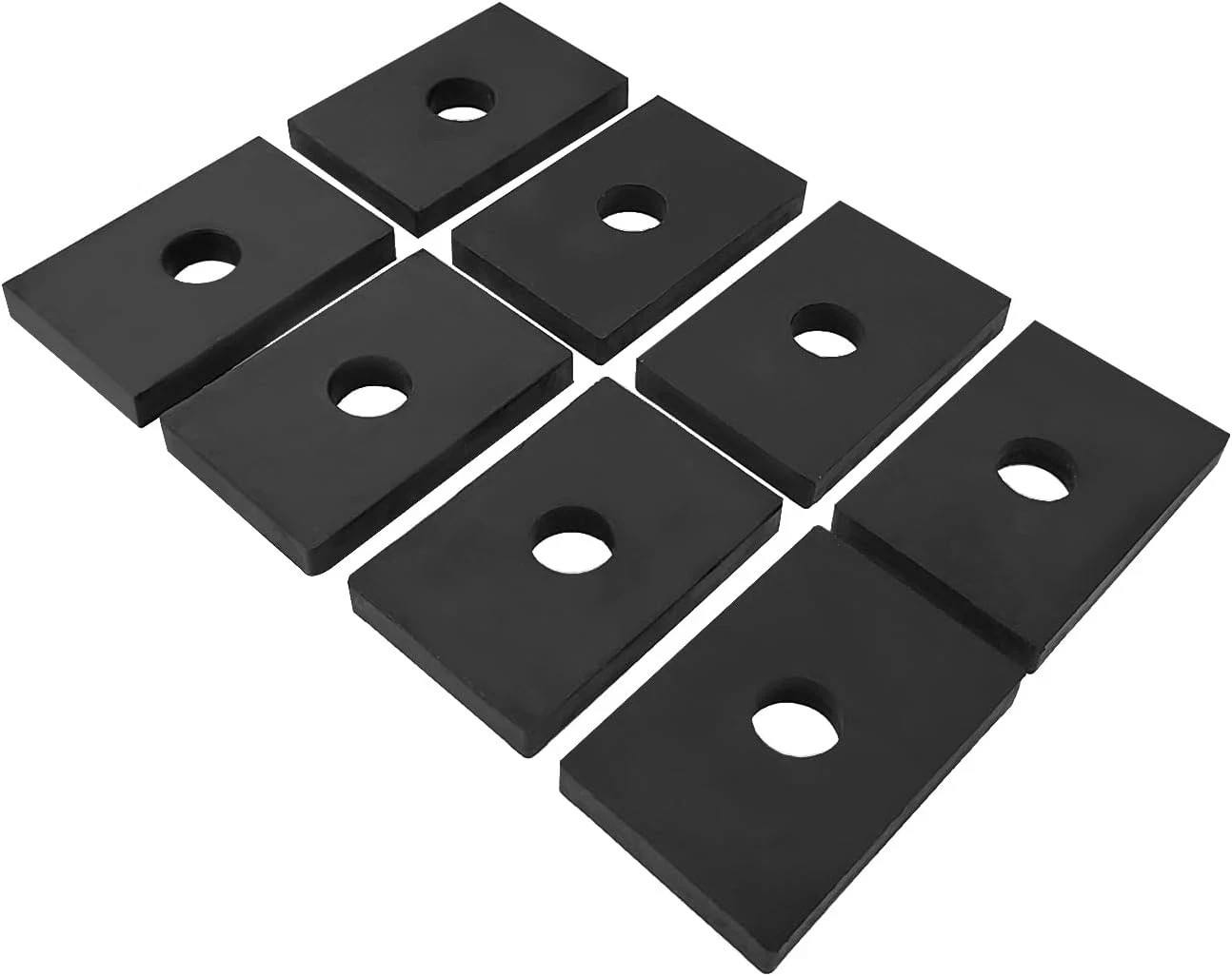 Bed Mount Pad Kit, 8Pcs Rubber Bed Mount Shock Absorber Compatible with Chevy/Wi