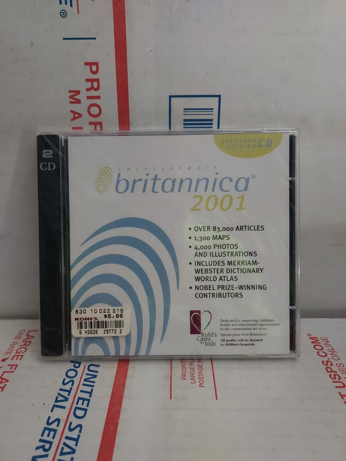 Encyclopedia Britannica 2001 Standard Edition CD Software Windows 95 - ME #162L