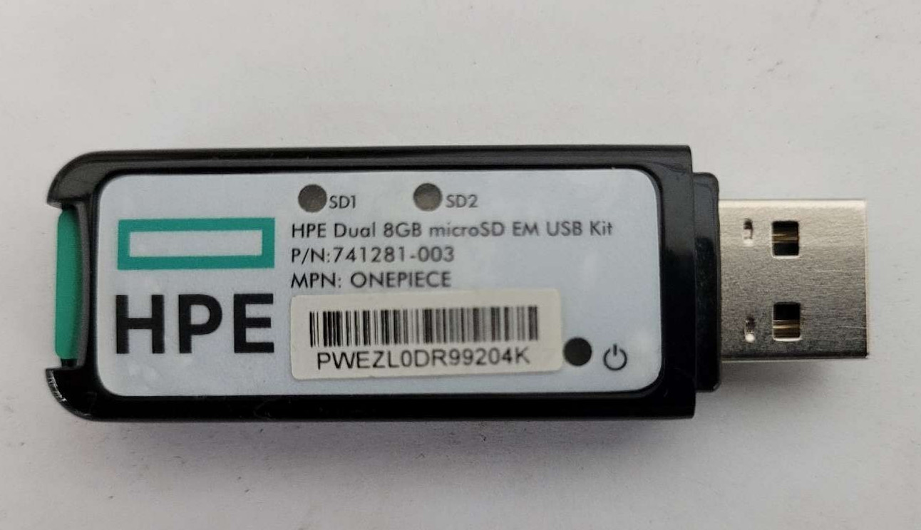 HPE Dual 8GB microSD EM USB Kit P/N: 741281-003 Tested