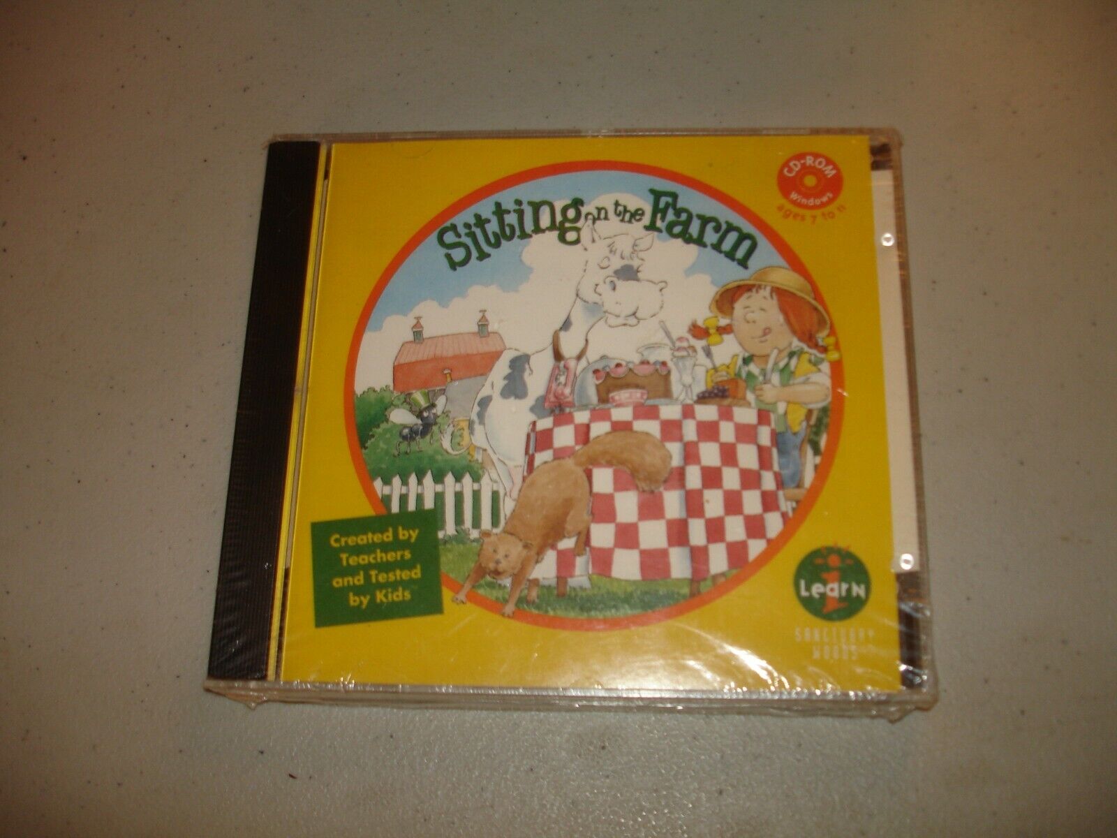 Sitting on The Farm - I-Learn (1994, CD-ROM, Sanctuary Woods) Brand New, Sealed