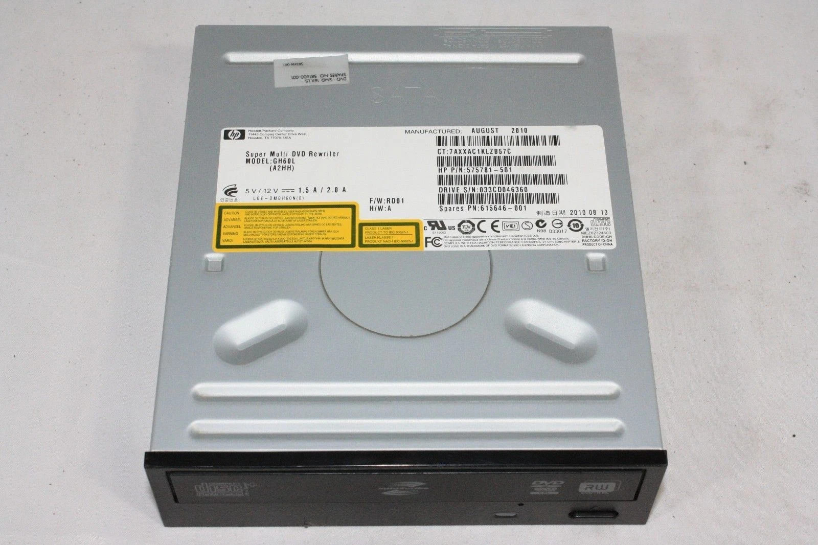 HP Pavilion S5610F Genuine Super Multi DVD/RW Drive GH60L 575781-501 TESTED GOOD
