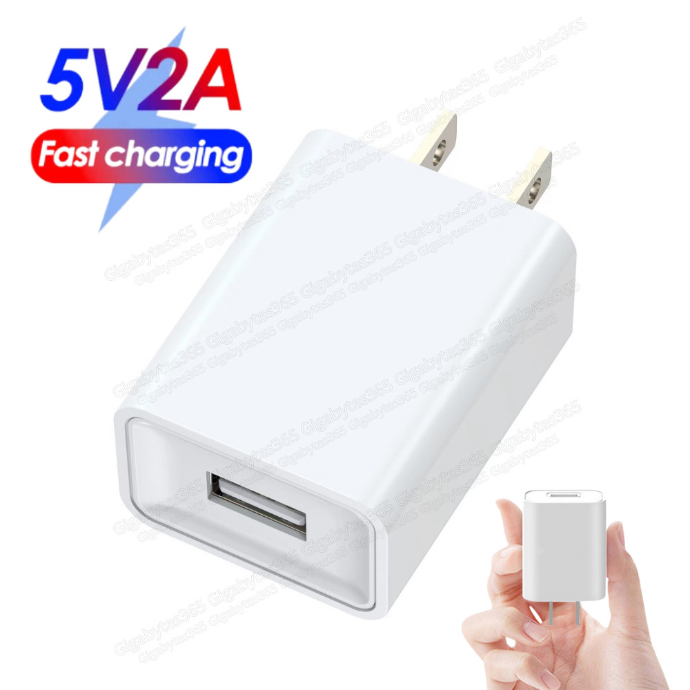5V 2A USB Port Jack Wall Charger 5 Volt v2 Amp AC to DC Power Adapter For iPhone