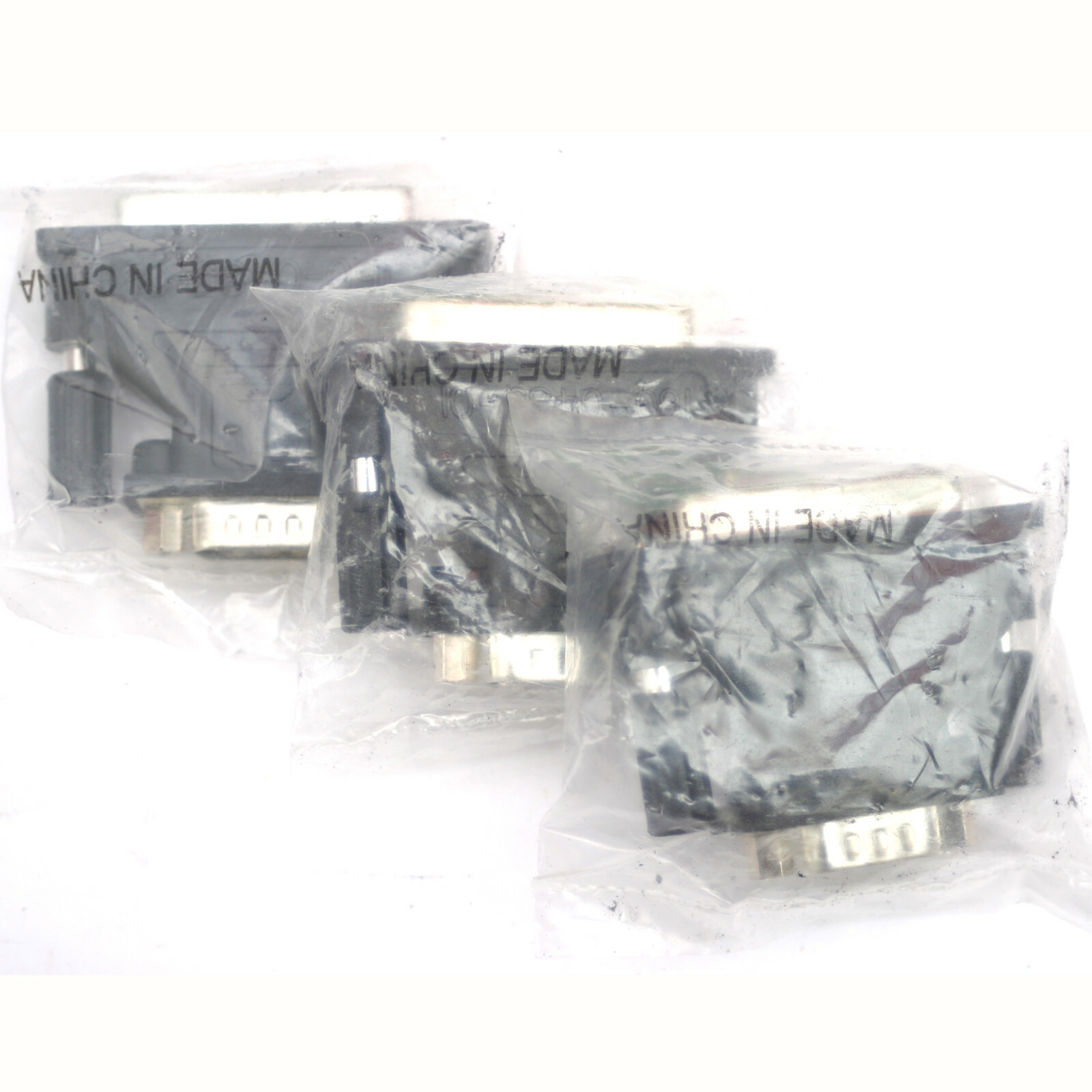 3x DB9 9 Pin Male to DB25 25 Pin Female Serial to Parallel Adapter Converter 