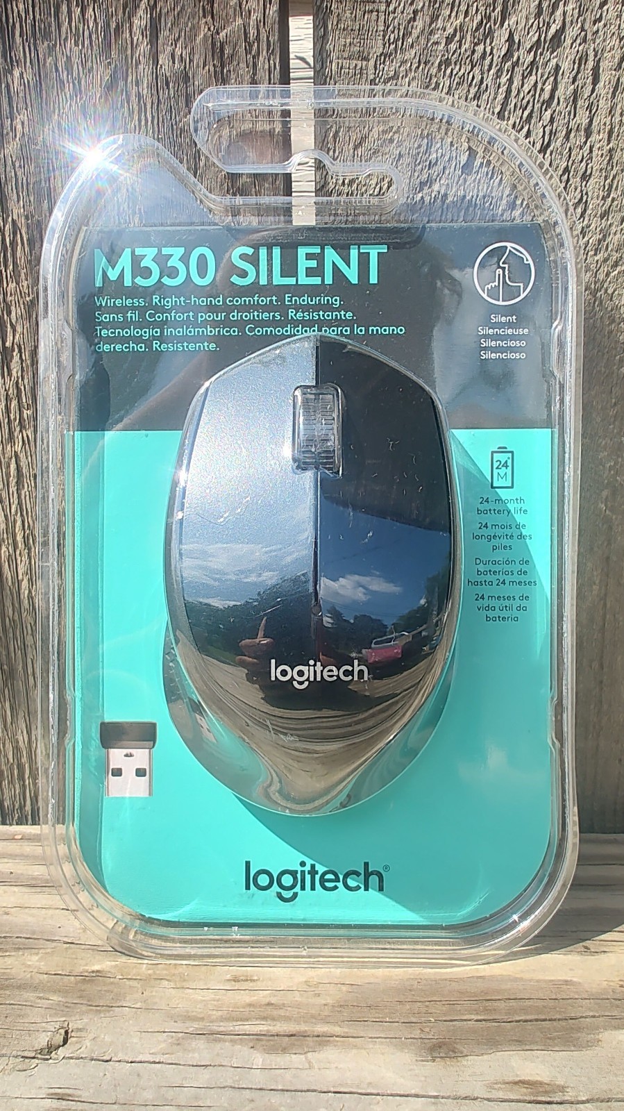 NEW Logitech M330 Wireless Nano USB Optical Mouse 1000 DPI 2.4 GHZ