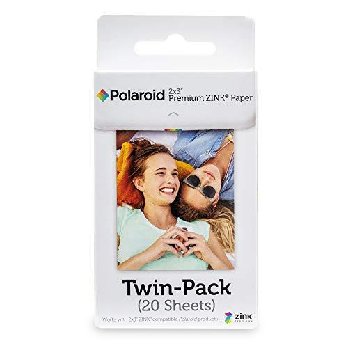 Zink Polaroid 2x3ʺ Premium Zink Zero Photo Paper 20-Pack - Compatible with
