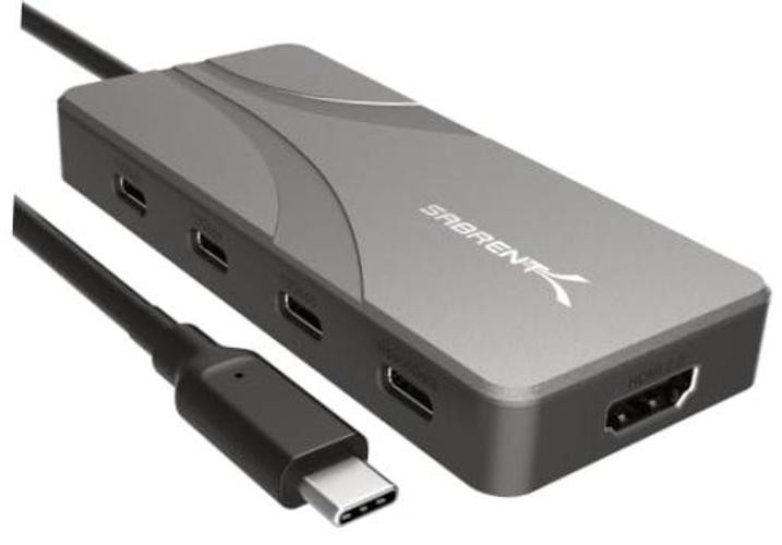 OMNIPORT 7D USB-C Dock, Dual 4K HDMI, 100W PD (HB-UC7D) 7-in-1 Dual Display