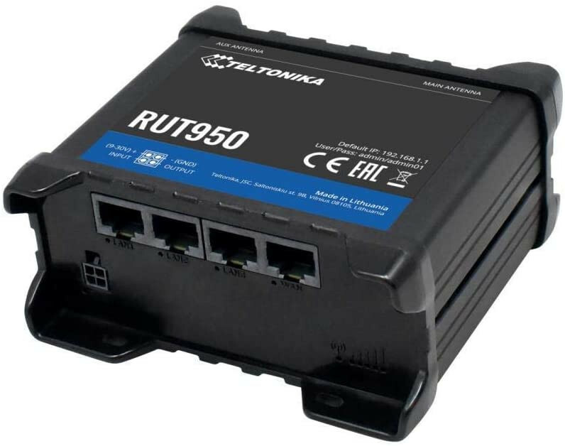 Teltonika RUT950J***** RUT950 LTE 4G Router (AT&T, Bell, T-Mobile)
