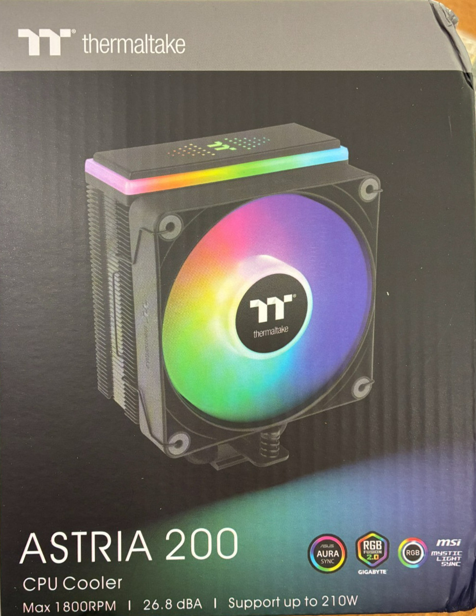 ASTRIA 200 ARGB CPU Cooler 210W TDP Compatible with Intel AMD LED Meteor Effect