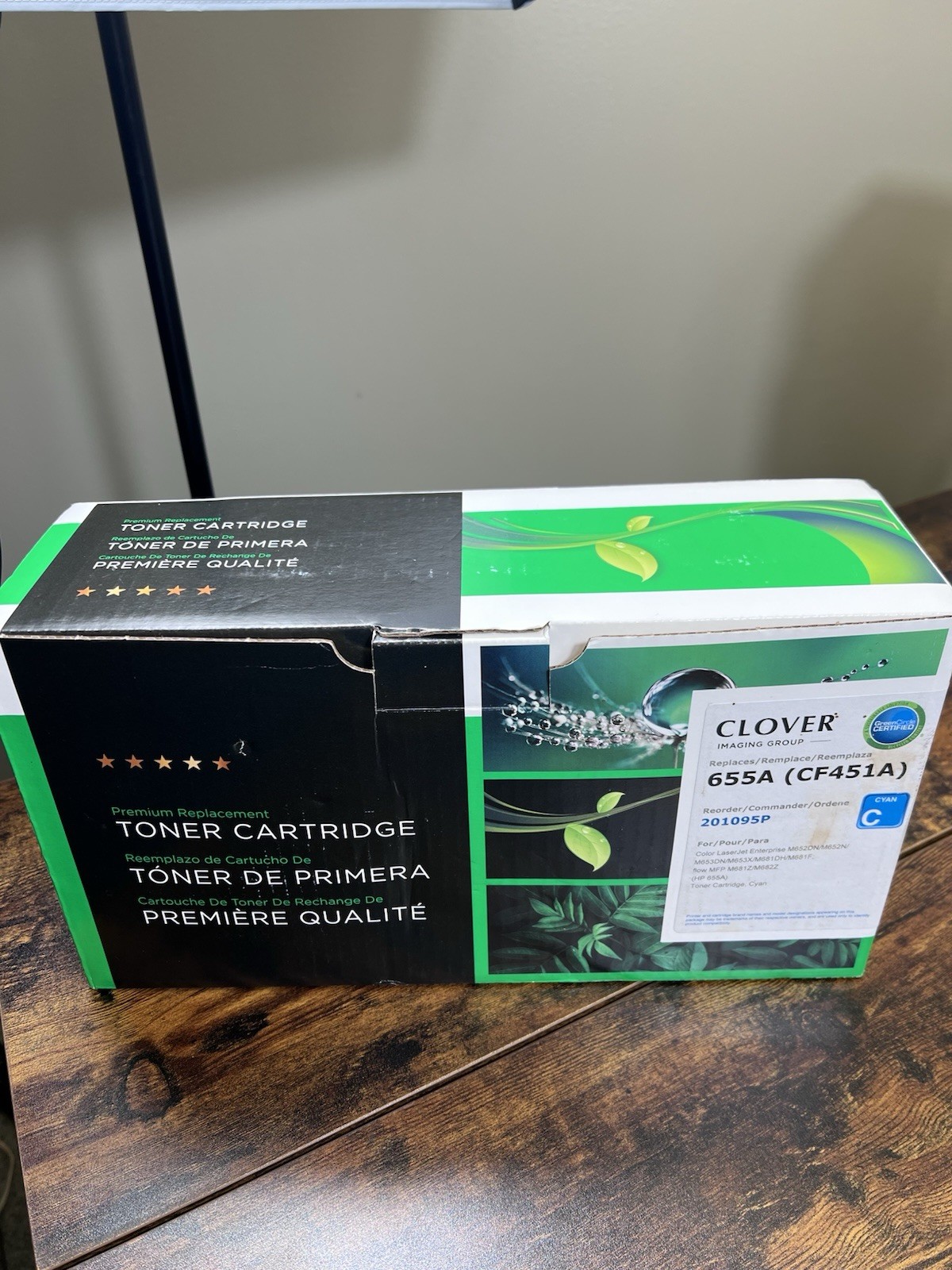Clover Imaging Group Cyan Toner Cartridge for HP 655A CF451A New Open Box