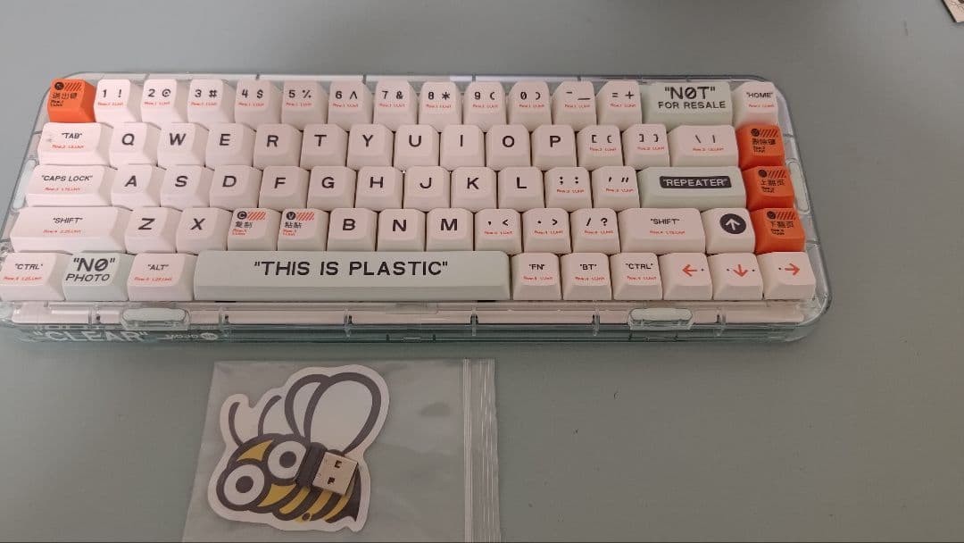 MelGeek Mojo68 Plastic 65% Wireless Gasket Mount Mechanical Gaming Keyboard