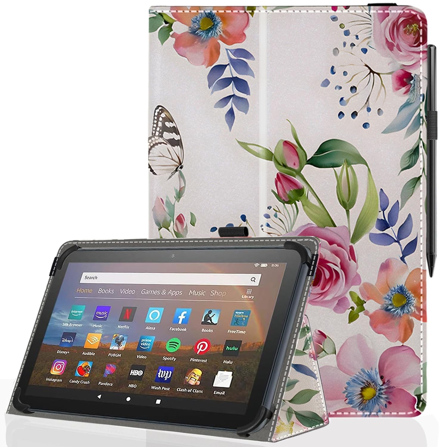 Universal 11 12 Inch Android Tablet Case,Slim Folding Stand Cover for 10.9" 1...