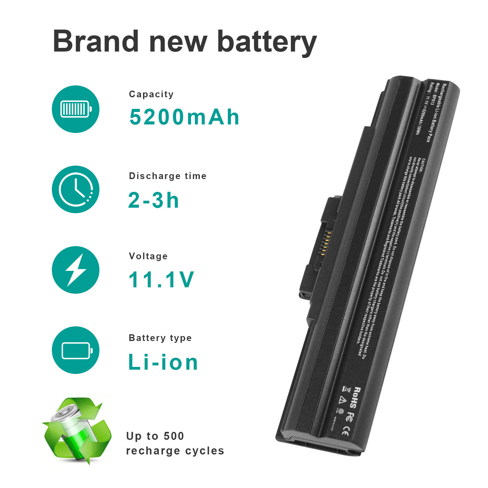 VGP-BPS13/B Laptop Battery for Sony VGP-BPS13B/B VGP-BPS21 VGP-BPS21A BPS13