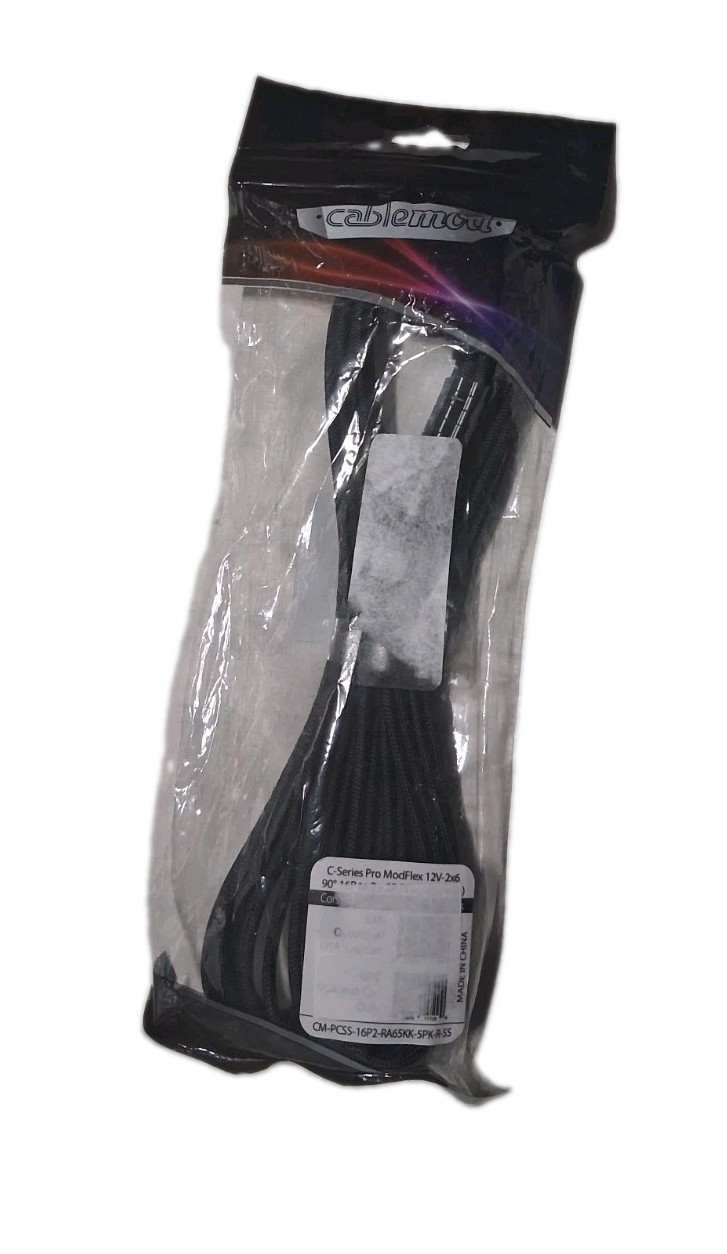 CableMod Pro ModFlex 12V-2x6 90 Degree PCIe Cable Corsair Type 5 RMx Shift Black