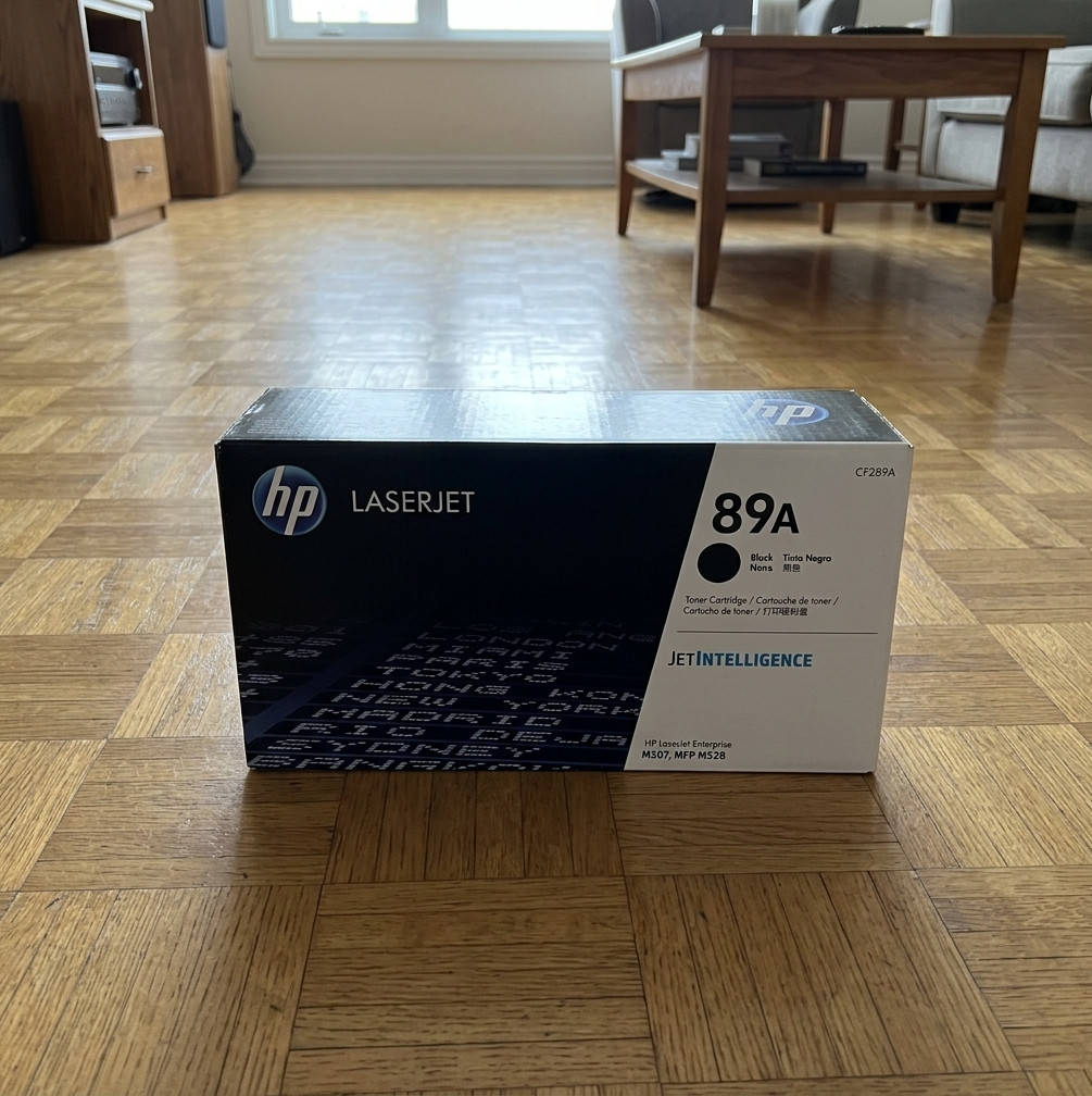HP 89A CF289A Black LaserJet Toner Cartridge M507 M528 MFP - New