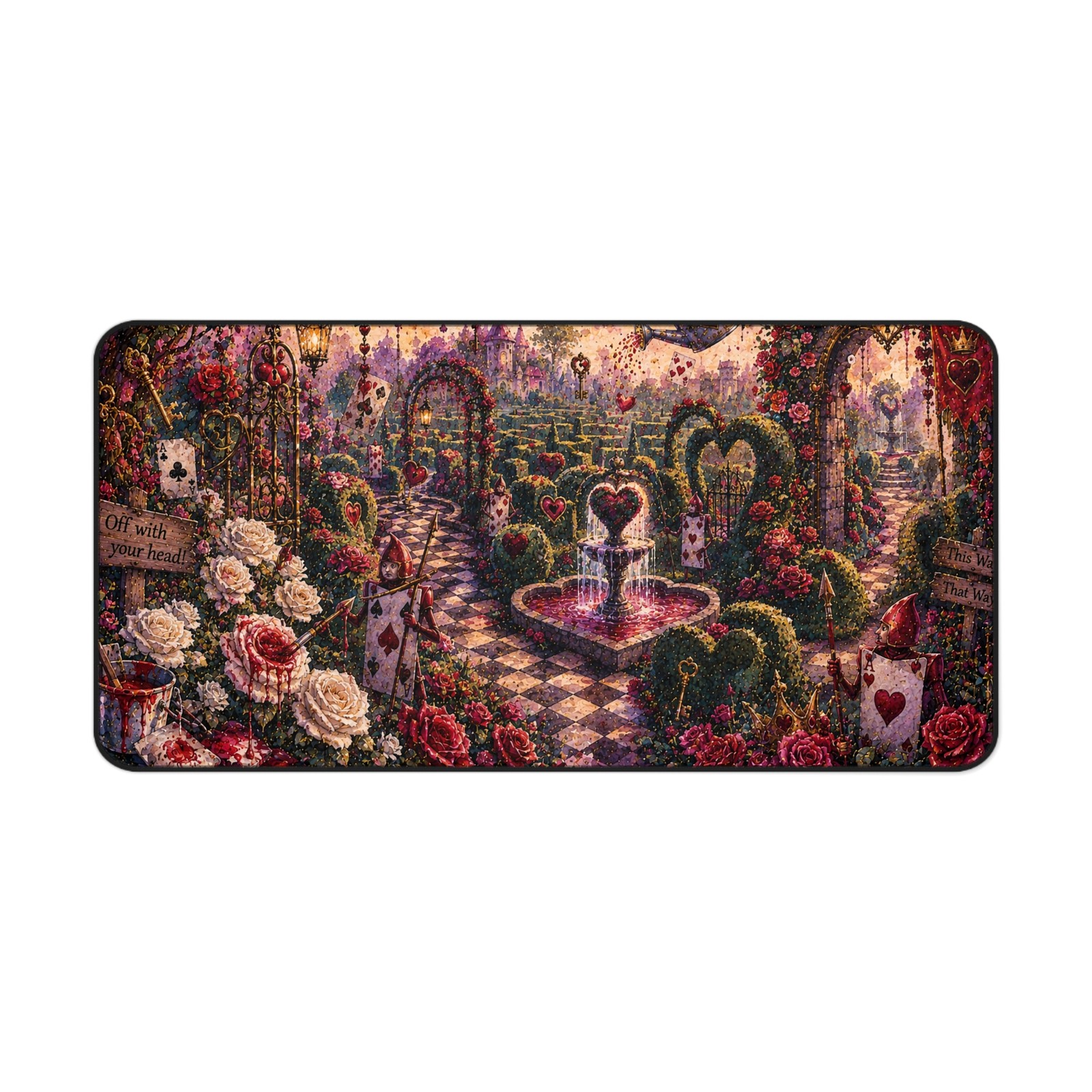 Alice in Wonderland Desk Mat | Queen of Hearts Mousepad