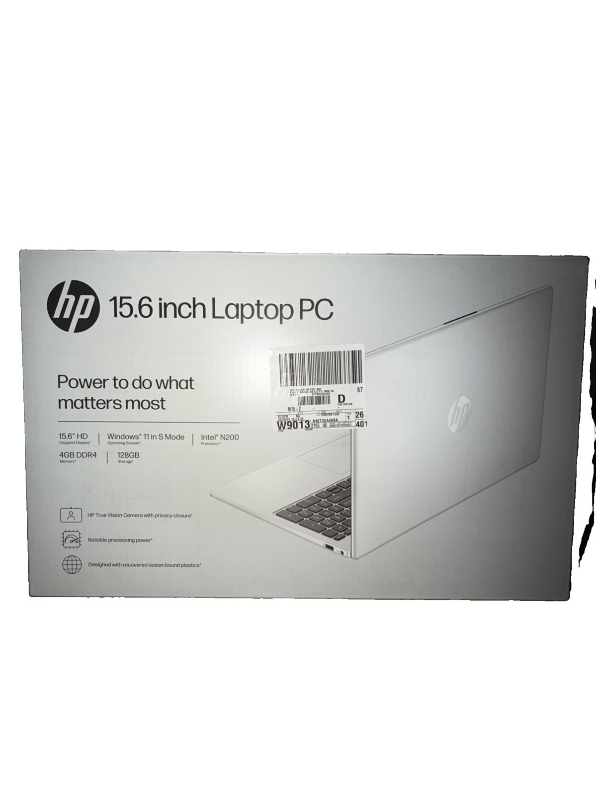 HP Laptop 15-fd0084wm 15.6" Intel N200 4GB DDR4 128GB UFS Windows 11 Home New