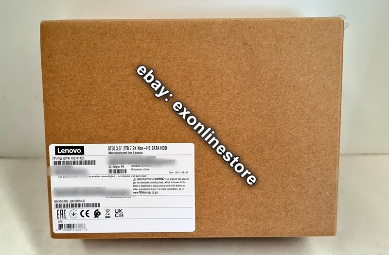 4XB7A13555 - 2TB 3.5" 7.2K SATA 6Gb Non-Hot Swap 512n HDD Brand New
