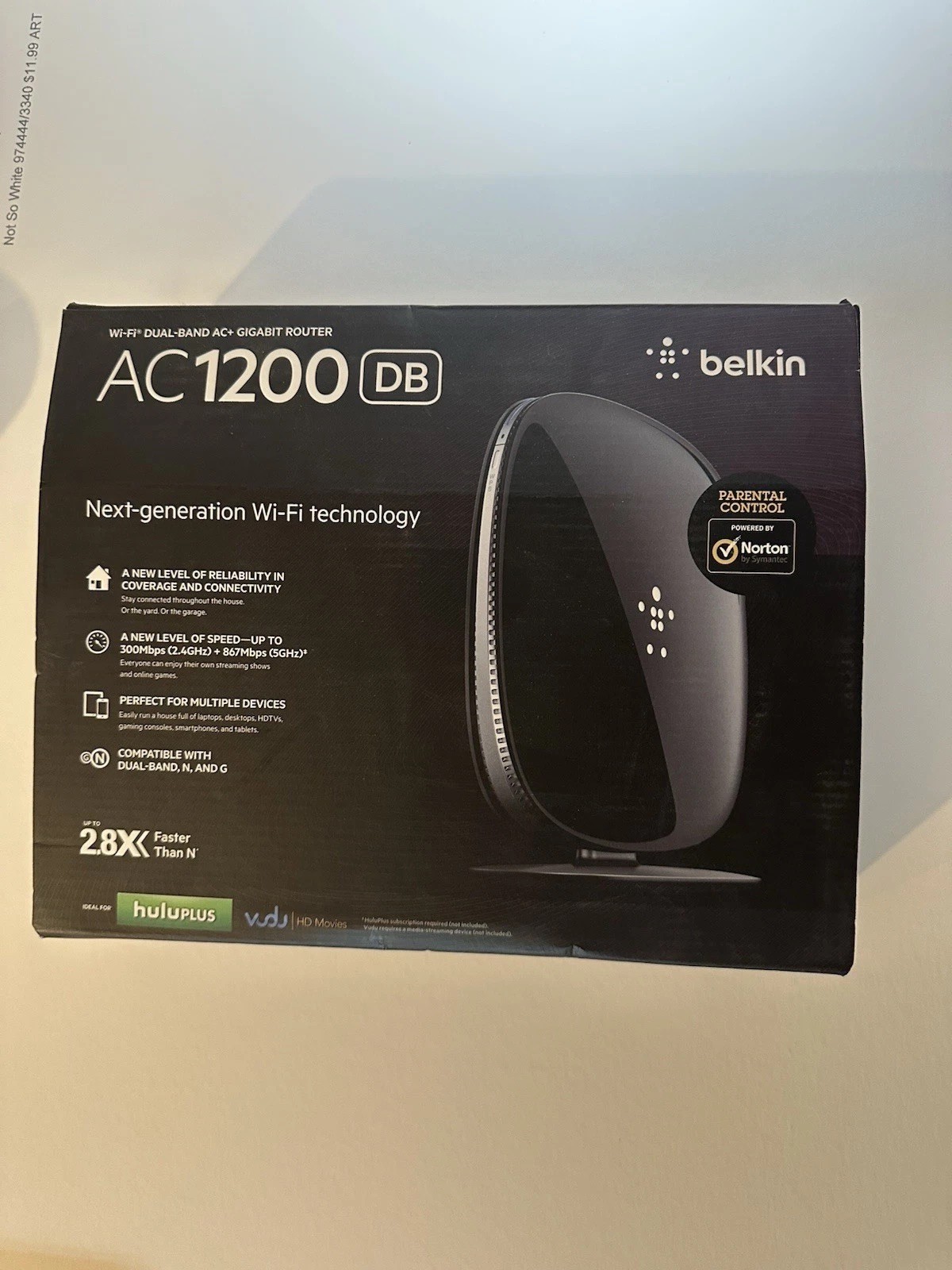 Belkin 1300 Mbps 4 Port 1000 Mbps Wireless Router (F9K1119) WiFi
