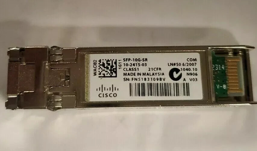 Genuine Cisco SFP-10G-SR 0-2415-03 10 Gigabit Transceiver