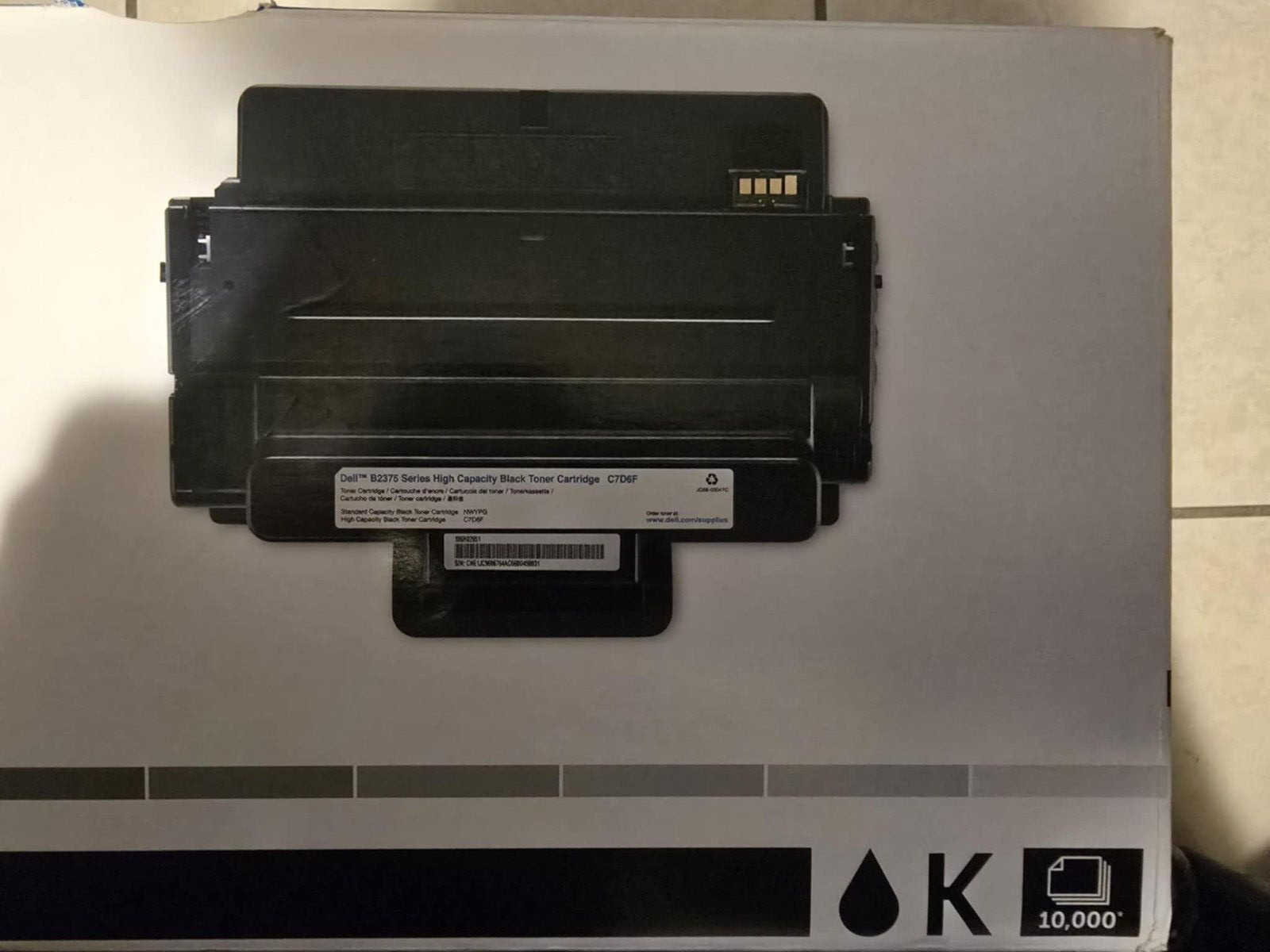  Dell Black Toner  B2375dnf/dfw high capacity 10000 page 