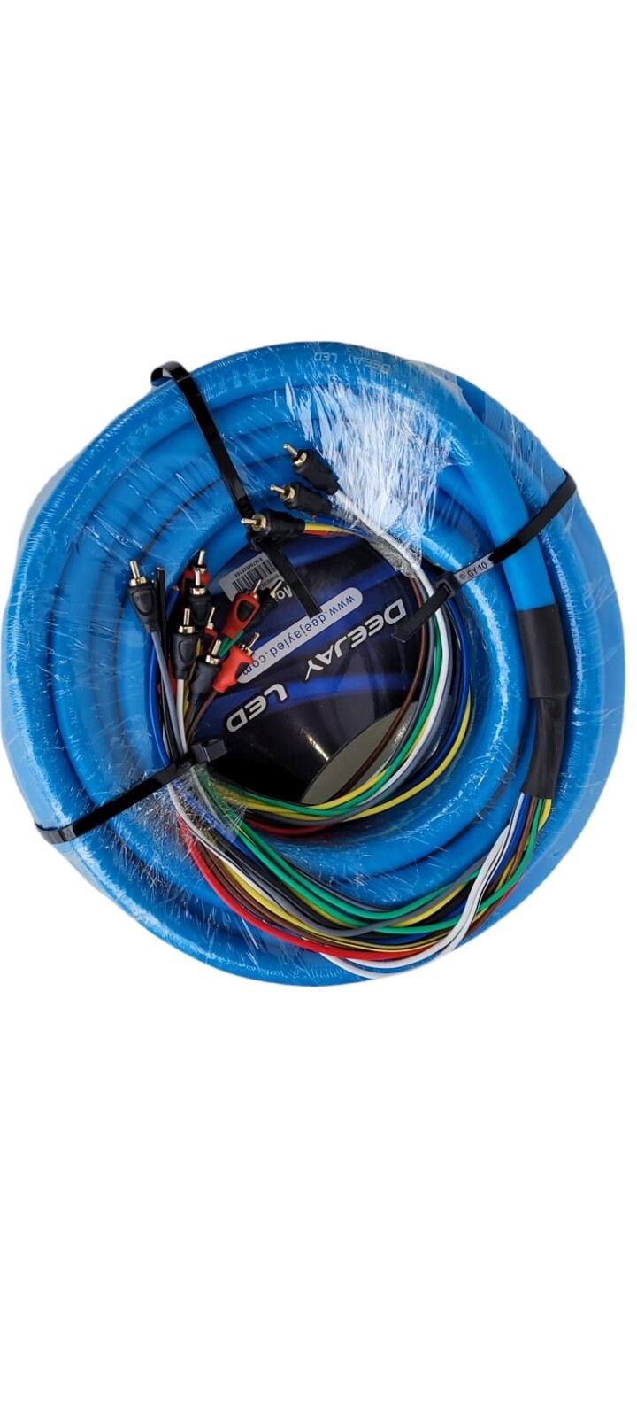 DEEJAY LED TBHMED52 BLUE PROFESSIONAL MEDUSA 52ft 10 CHANNELS (audio cable)