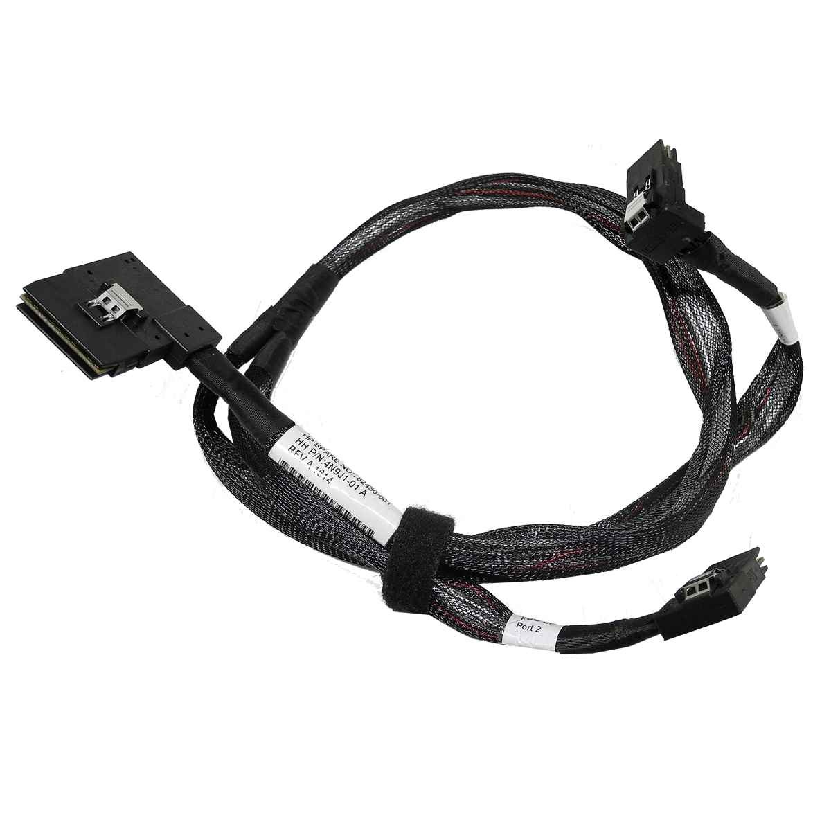HP 782430-001 SAS Cable 60/75cm Long 1xSFF-8087 DoubleWide - 2xSFF-8087 Angle