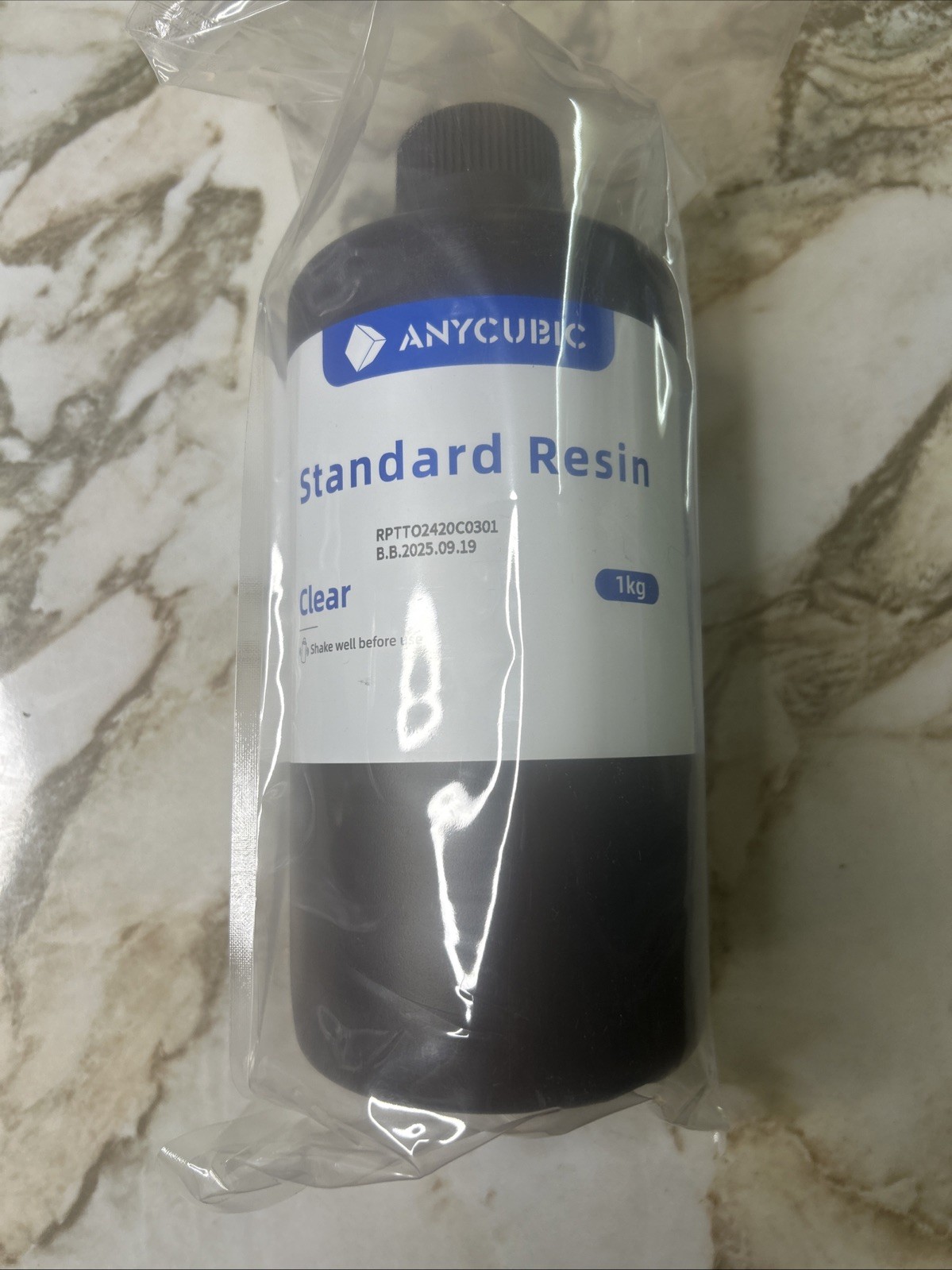 ANYCUBIC UV Standard Resin/ Water Washable,ABS-Like,Tough 3D Printer Resin CLEAR